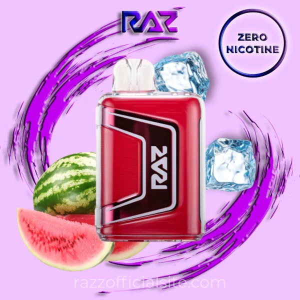 Raz Watermelon Ice Zero Nicotine – 9000 Puffs